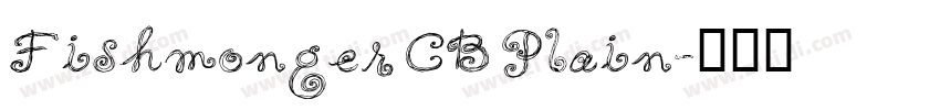 Fishmonger CB Plain字体转换